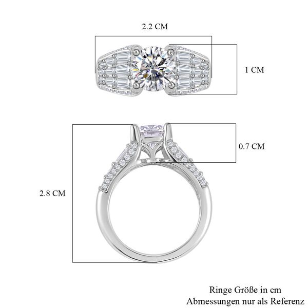 Moissanit Ring - 3,27 ct. image number 7