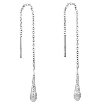 Einf&auml;del-Ohrringe in 925 Silber