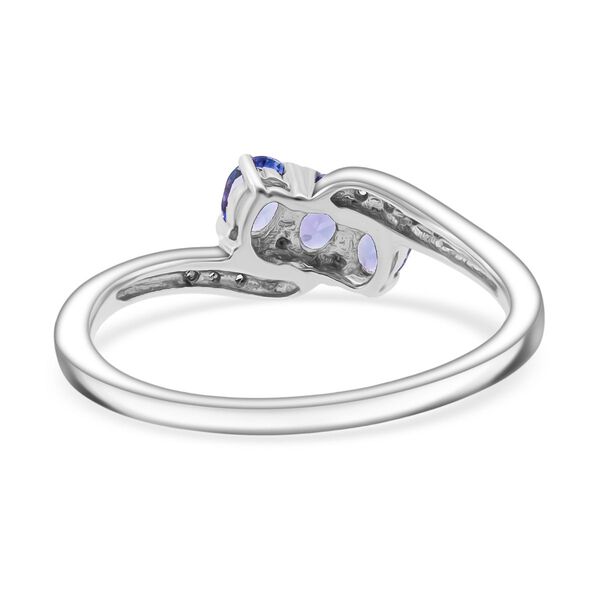 Tansanit und Zirkon Ring - 0,56 ct. image number 5