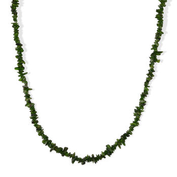 Nat&uuml;rliche Chromdiopsid 45+5cm Halskette - 80 ct.