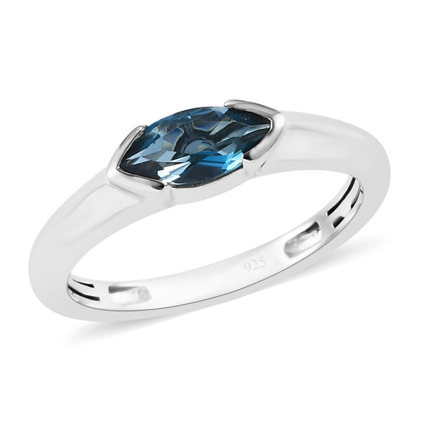 London Blau Topas-Ring - 0,20 ct. image number 4