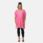 T-Shirt mit Stickerei, Einheitsgröße, Rosa