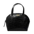 Assots London - Handgefertigt Tote Tasche aus krokogeprägtem echtem Leder, Größe 32x22x11cm, schwarz