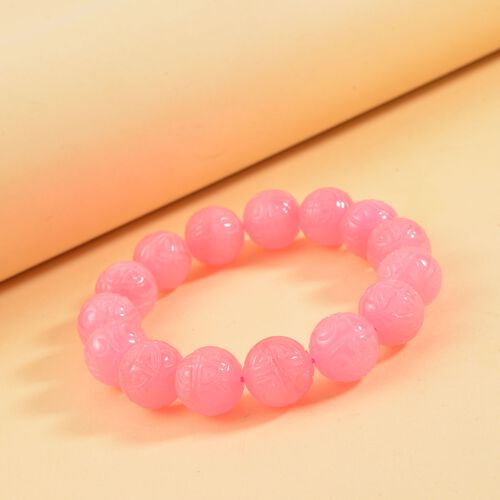 Gefärbte rosa Jade Armband, (13-15mm), 18 cm, ca. 350.00 ct image number 1