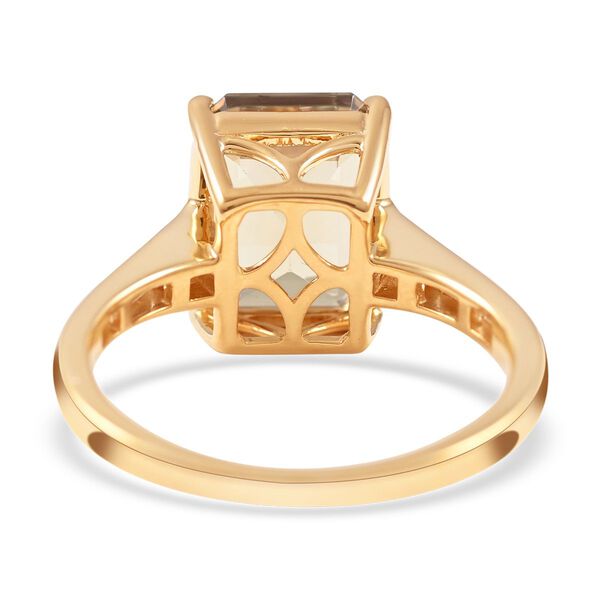 ILIANA AAA Turkizit und SI GH  Diamant Ring  in 750 Gelbgold - 4,35 ct. image number 7