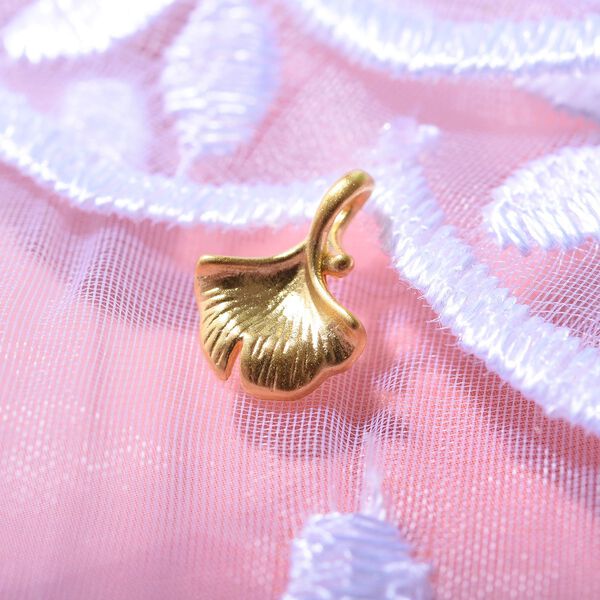 Ginkgoblatt Anh&auml;nger in 999 Gold image number 1