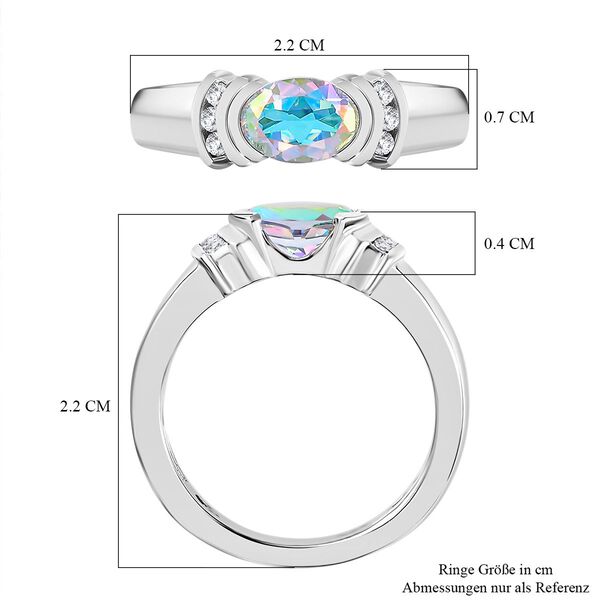 Merkur mystischer Topas und Zirkon Ring - 1,03 ct. image number 7