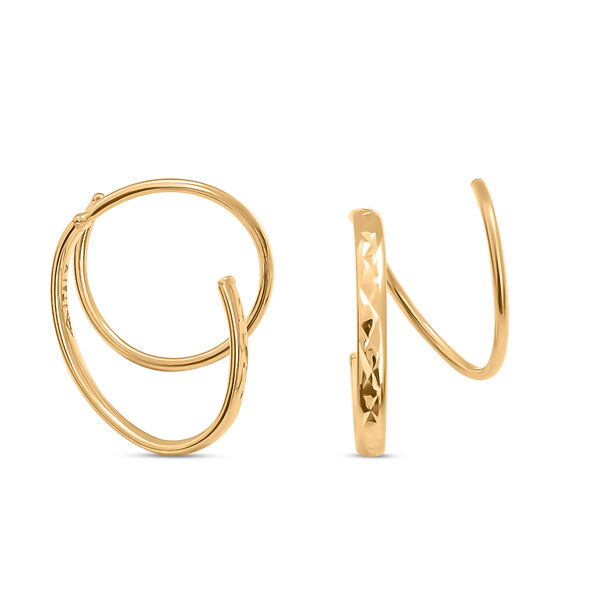 Ovale doppelte Creolen