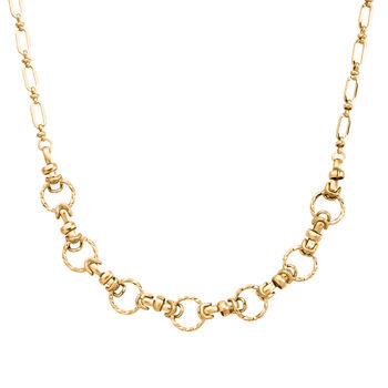 Gelb Halskette ca. 50 cm + 5 cm Extender, ca. 28,50g