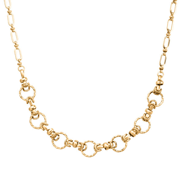 Gelb Halskette ca. 50 cm + 5 cm Extender, ca. 28,50g