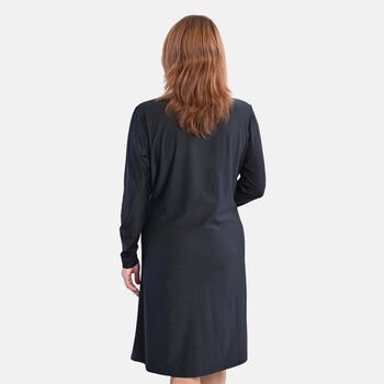 LA MAREY - Jersey-Kleid, Gr&ouml;&szlig;e M, Schwarz
