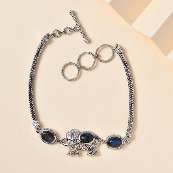 AAA Labradorit Armband, 19 cm- 4,66 ct. image number 2