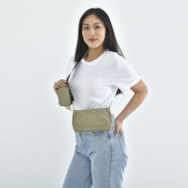 Passage - Crossbody Tasche aus Kunstleder, Braun image number 3