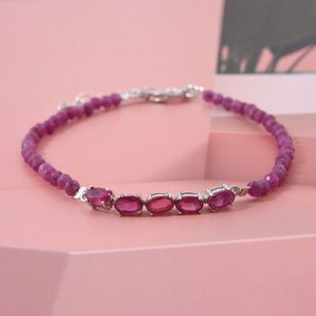 D'Joy  Afrikanisches Rubin Armband, 18 cm - 6 ct.