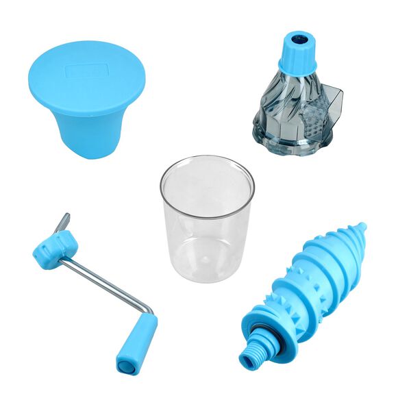 Tragbarer manueller Entsafter, 900ml, 29x21cm, Blau image number 5