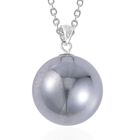 Terahertz Anhänger mit Kette 925 Silber rhodiniert und Edelstahl ca. 22.35 ct