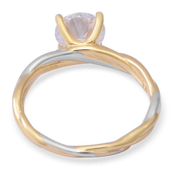 LUSTRO STELLA - Zirkonia Ring 925 Silber Bicolor  ca. 2,25 ct image number 4