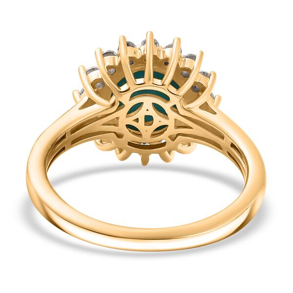 D’Joy AA Sleeping Beauty Türkis und Zirkon Ring - 2,39 ct. image number 6