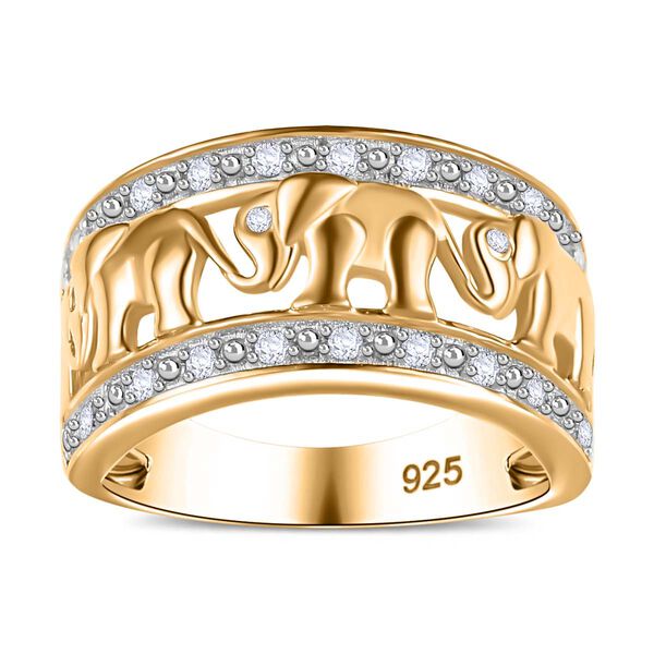 Diamant Elefant Ring - 0,21 ct. image number 3