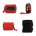 Geldbörse aus 100% echtem Leder mit RFID schutz und abnehmbarem Riemen, 11x7.5x4.5 cm, Rot image number 3