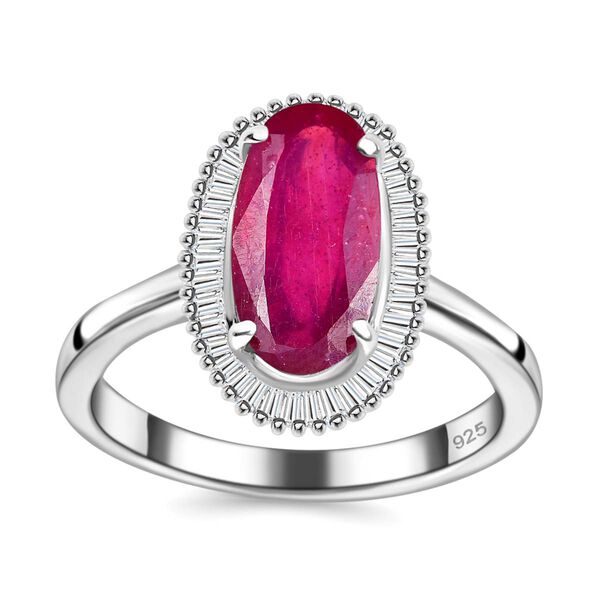 Afrikanischer Rubin und Diamant-Ring - 3,61 ct. image number 6