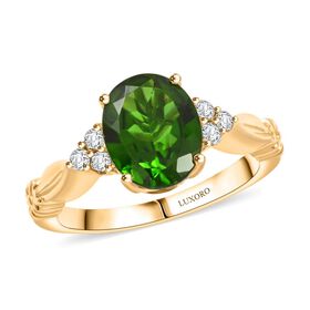 AAA Natürlicher Chromdiopsid Ring 417 Gold (Größe 20.00) ca. 1,61 ct