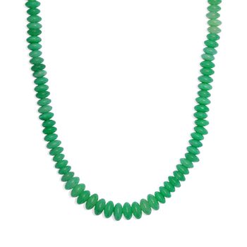 Gr&uuml;ne Aventurin Halskette, 45 cm - 220 ct.