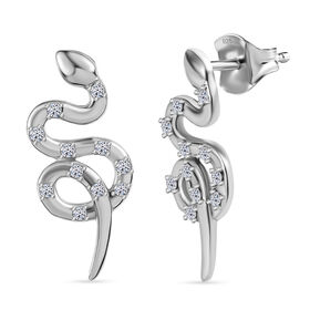 Lab Grown Diamant SI Ohrringe 925 Silber rhodiniert ca. 0,33 ct.