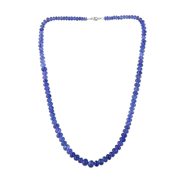 RHAPSODY zertifiziert und gepr&uuml;ft AAAA Tansanit Halskette in 950 Platin, 45 cm - 165 ct. image number 0
