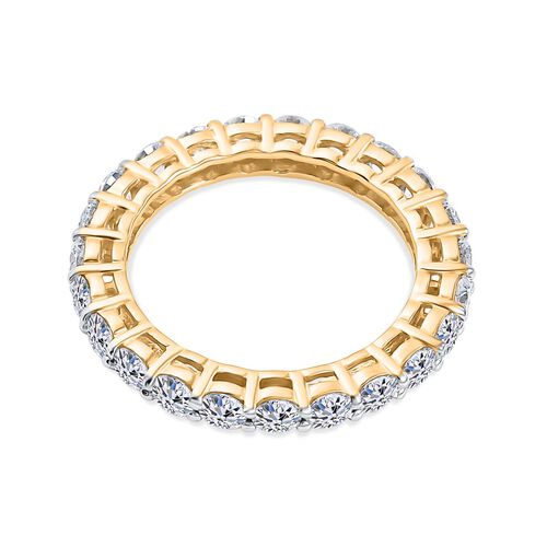 LUXURIANT DIAMOND - Lab Grown Diamant SI Ring 925 Silber 750 Gelbgold Vermeil (Größe 18.00) ca. 2.00 ct image number 5