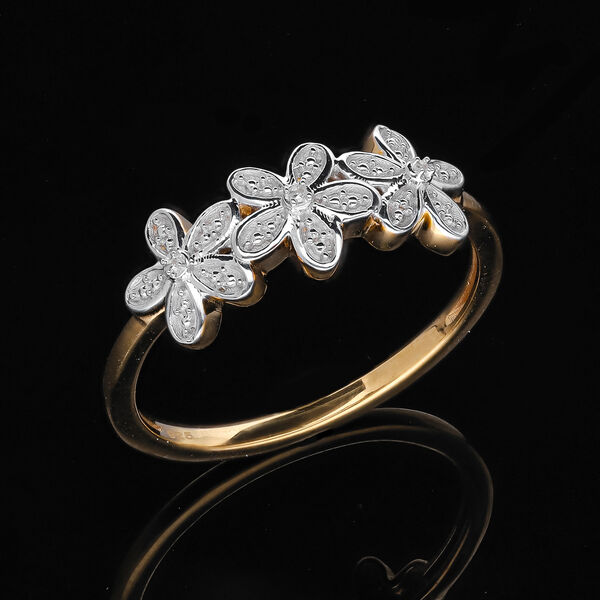 Floraler Diamant-Ring image number 7