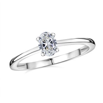 LUXURIANT VS-EF Labor Oval Diamant Ring - 0,50 ct.