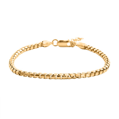 Venezianisches Kettenarmband 19cm in vergoldetem Silber image number 0