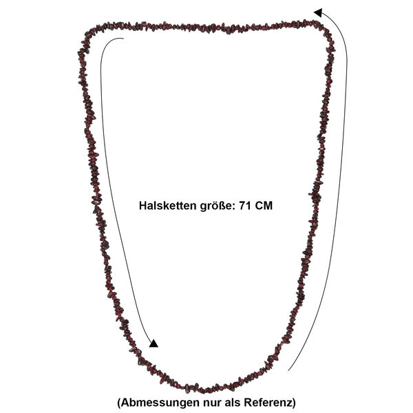 Roter Granat Halskette 70 cm ca. 180.00 ct image number 6