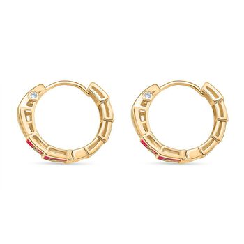 Wei&szlig;er Zirkonia Ohrringe Nickelfreies Messing emailliert