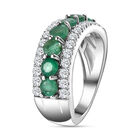 Kagem sambischer Smaragd und Zirkon-Ring - 2,04 ct. image number 4