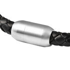 Schwarzes Achat-Armband, ca. 20 cm, Edelstahl ca. 61,50 ct image number 4