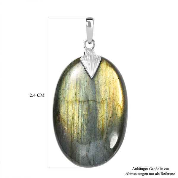 Feuer Labradorit Anh&auml;nger 925 Silber ca. 35,12 ct. image number 6