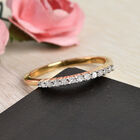 Diamant Ring 925 Silber 585 Vergoldet image number 1