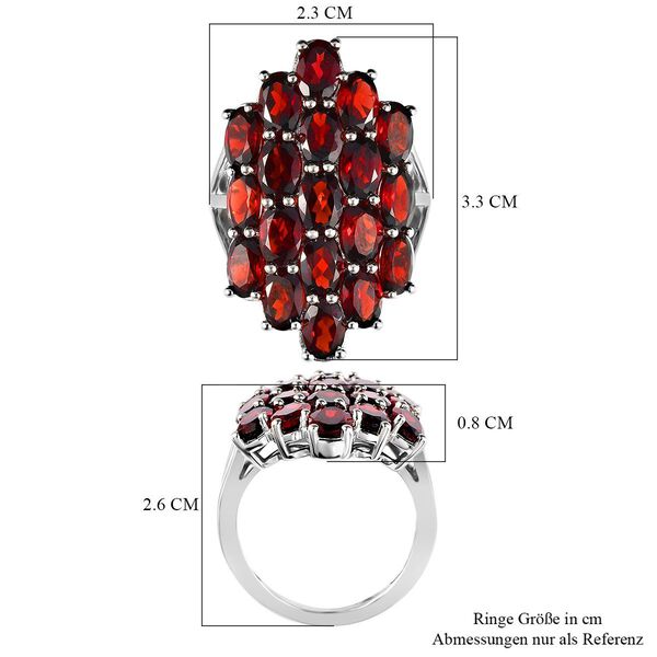Roter Granat Ring - 8ct. image number 7