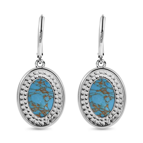 Blaue Türkis-Ohrringe image number 5