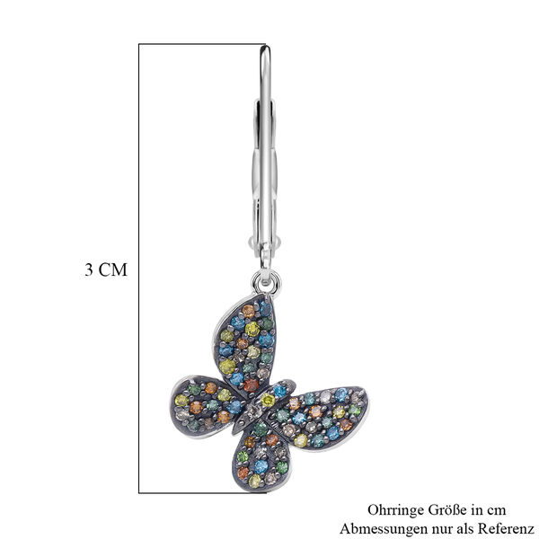 D'Joy mehrfarbige Diamant Ohrringe - 0,52 ct. image number 5