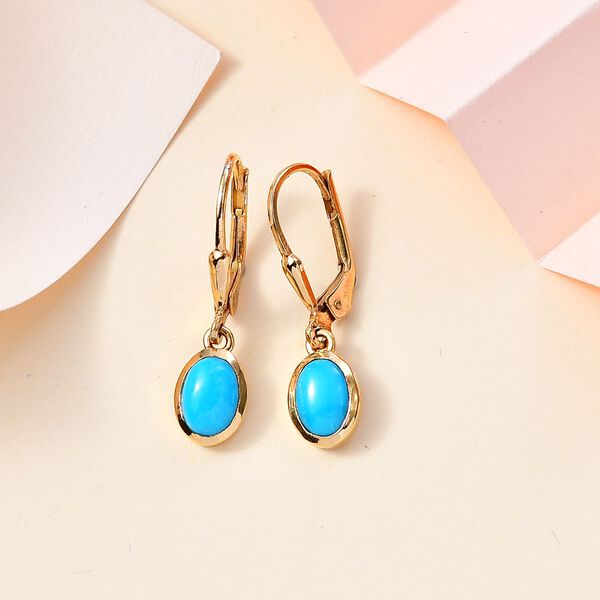 AA Sleeping Beauty Türkis Ohrringe - 1,49 ct. image number 2