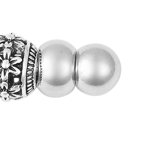 Alltagshelfer f&uuml;r Armb&auml;nder, blaue Keramik, silberfarben image number 6