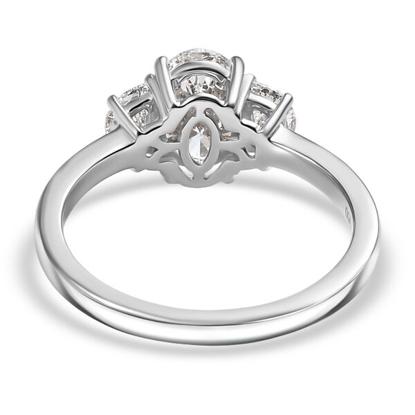 LUXURIANT IGI zertifizierter VS-EF Labor Diamant Ring in 950 Platin - 2 ct. image number 9