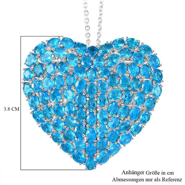 D'Joy Neon Apatit Schmuckset ca. 45 cm 925 Silber rhodiniert ca. 18.04 ct image number 5