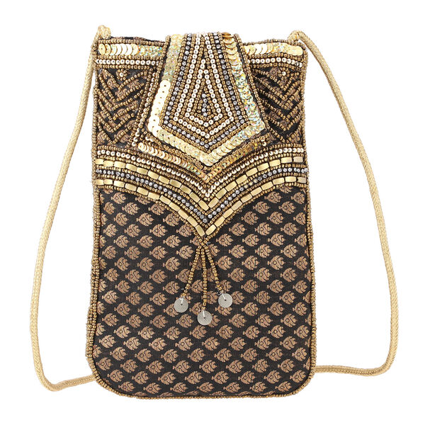 Handgefertigte Handtasche, Schwarz