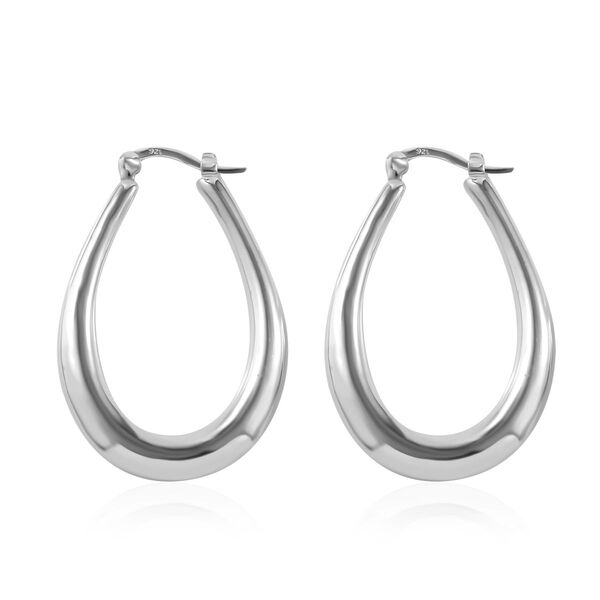 Elektroform schlichte Creolen image number 2