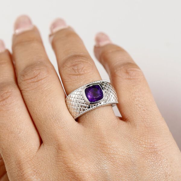 Afrikanischer Amethyst-Ring in Silberton - 1,98 ct. image number 3