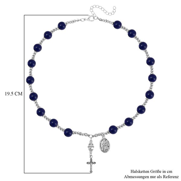 Lapislazuli Halskette, 45+5 cm - 180 ct. image number 6